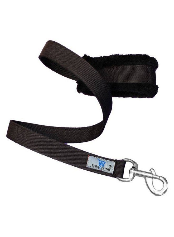 THE DDS STORE Nylon Collar and Leash with Soft Fur, Pet Dog Soft Padded Nylon Dog Collar & Leash -2 Piece Set (Medium, Black) - Image 4